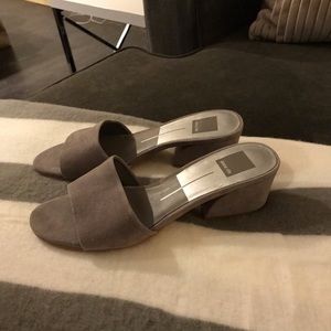 Dolce Vita Gray Mules Block Heel